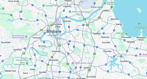 Map of Brisbane suburbs we cover